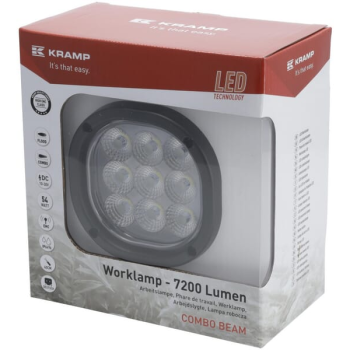 Lampa robocza LED, kwadratowa 54W 7200lm 10/30V światło rozproszone 9 LED Kramp