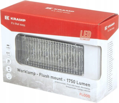 Lampa robocza LED, prostokątna 20W 1750lm Kramp