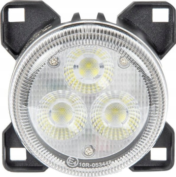 Lampa robocza LED, okrągła 42W 4200lm 10/30V z wtyczką Deutsch + H11 światło rozproszone Kramp