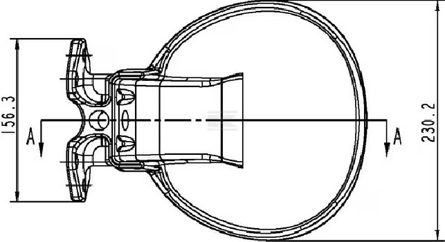 Poidło żeliwne z językiem 2 l | Dla bydła i koni | Przelotowe 1/2”