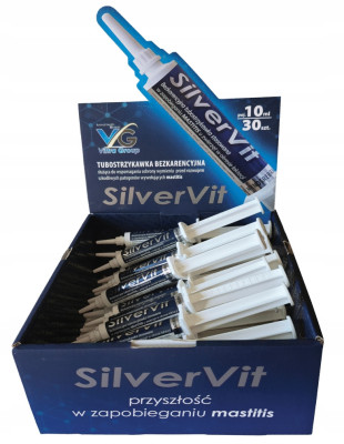 SilverVit 10 ml – bezkarencyjna turbostrzykawka na mastitis | Ochrona wymienia bez antybiotyków