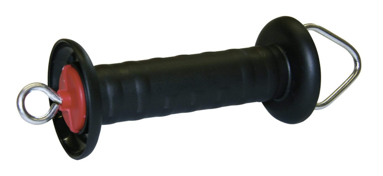 Uchwyt bramowy Kerbl czarny z uchem – mocny, trwały