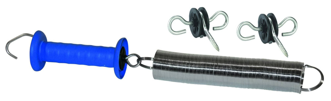 Izolator bramowy KERBL z hakiem i sprężyną, 5 m, niebieski