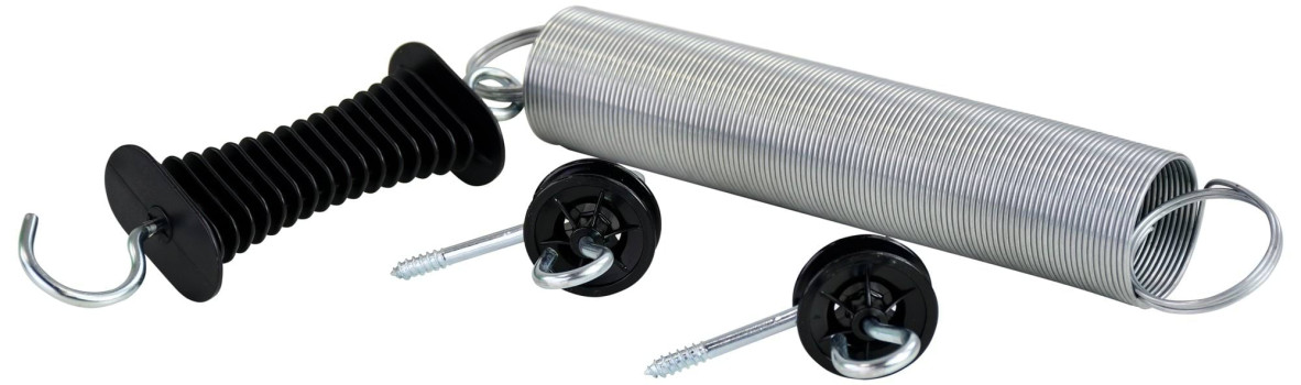 Izolowany zestaw bramowy KERBL – uchwyt, sprężyna, 2 izolatory