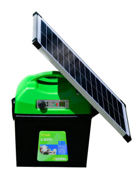 Elektryzator solarny KERBL TITAN A 8000 8J + panel 25W