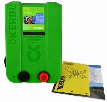 Elektryzator sieciowy KERBL TITAN N 1800 – 1,8 J, 230V