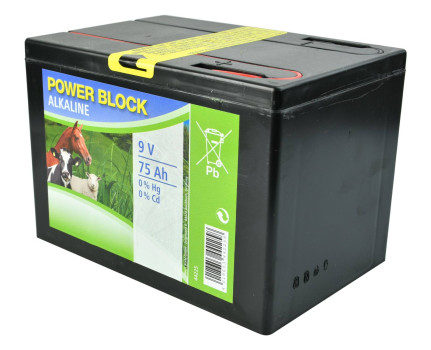 Bateria 9V 75Ah Kerbl do elektryzatora – długotrwałe zasilanie