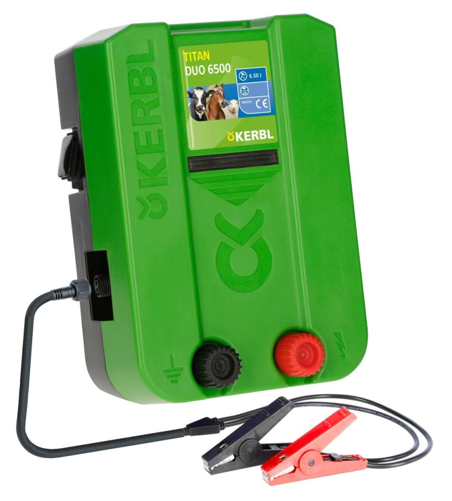 Elektryzator TITAN DUO 6500 6,5J 12/230V Kerbl | Do 150 km