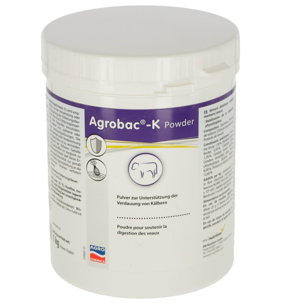 Preparat na biegunkę u cieląt Agrobac-K® 1 kg