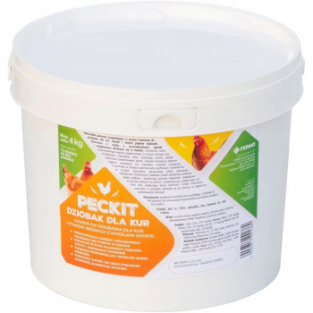 PECKIT Dziobak dla kur 4 kg  Naturalny kamień z minerałami i wapniem dla niosek, brojlerów i bażantów